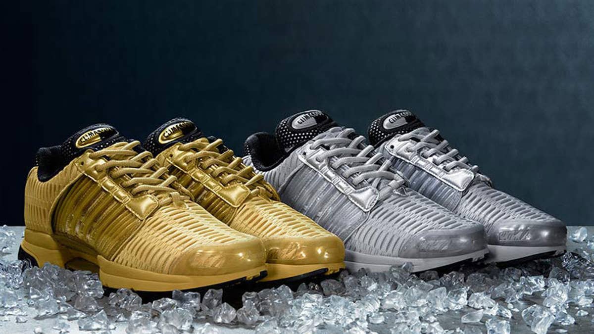 Two metallic takes for the adidas Climacool "Precious Metals" pack.