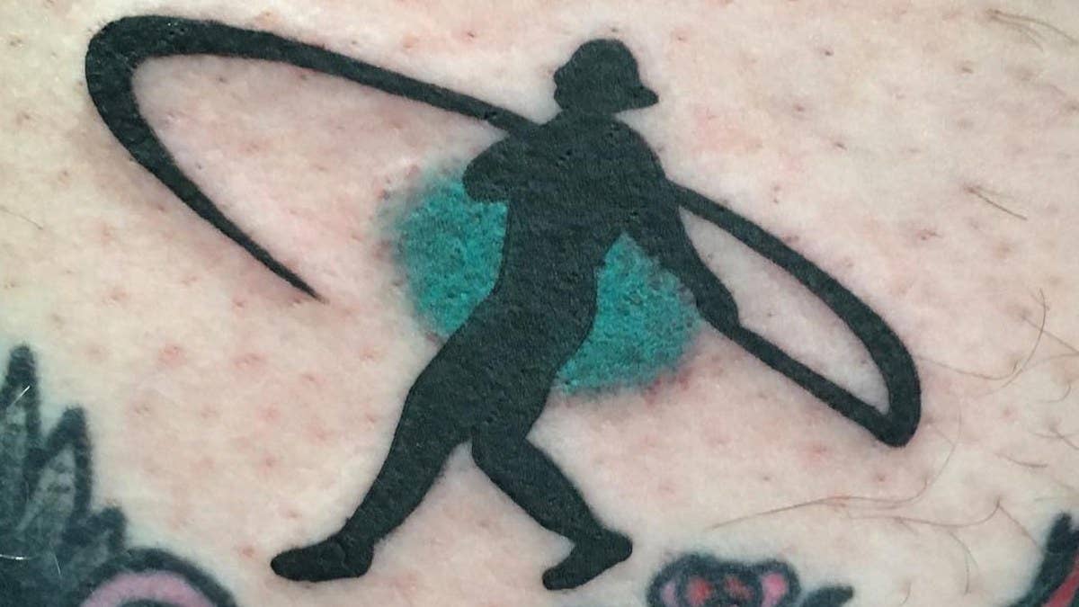 Griffey tattoo pays tribute to the legend's Hall of Fame induction.