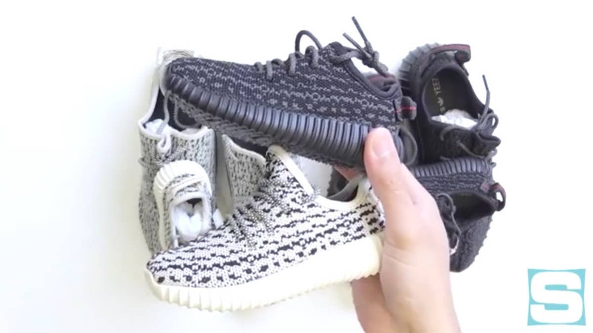 How kids' Yeezys stack up against adult-sized pairs.
