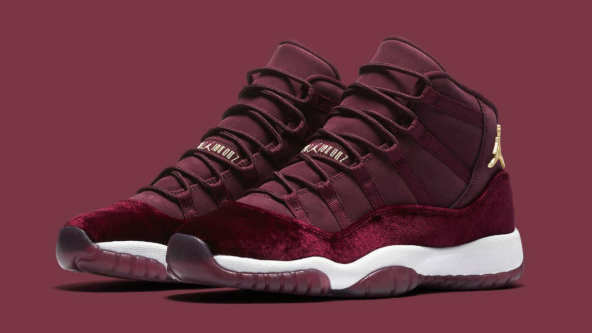 "Red Velvet" Air Jordan 11 joins the Heiress Collection next month.