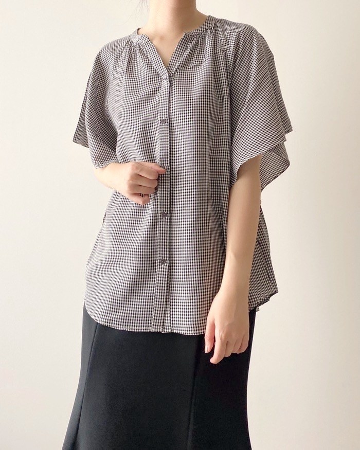 GLOBAL WORK(グローバルワーク)のおすすめトップス「さらさらリラックスプリントブラウス」