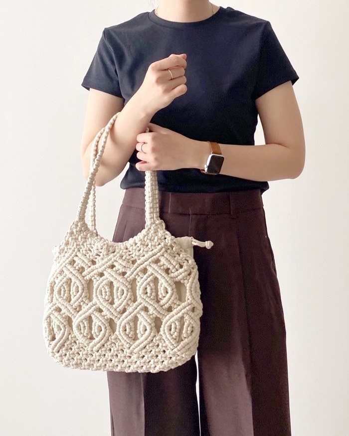 ZARA（ザラ）のおすすめバッグ「マクラメミニトートバッグ」