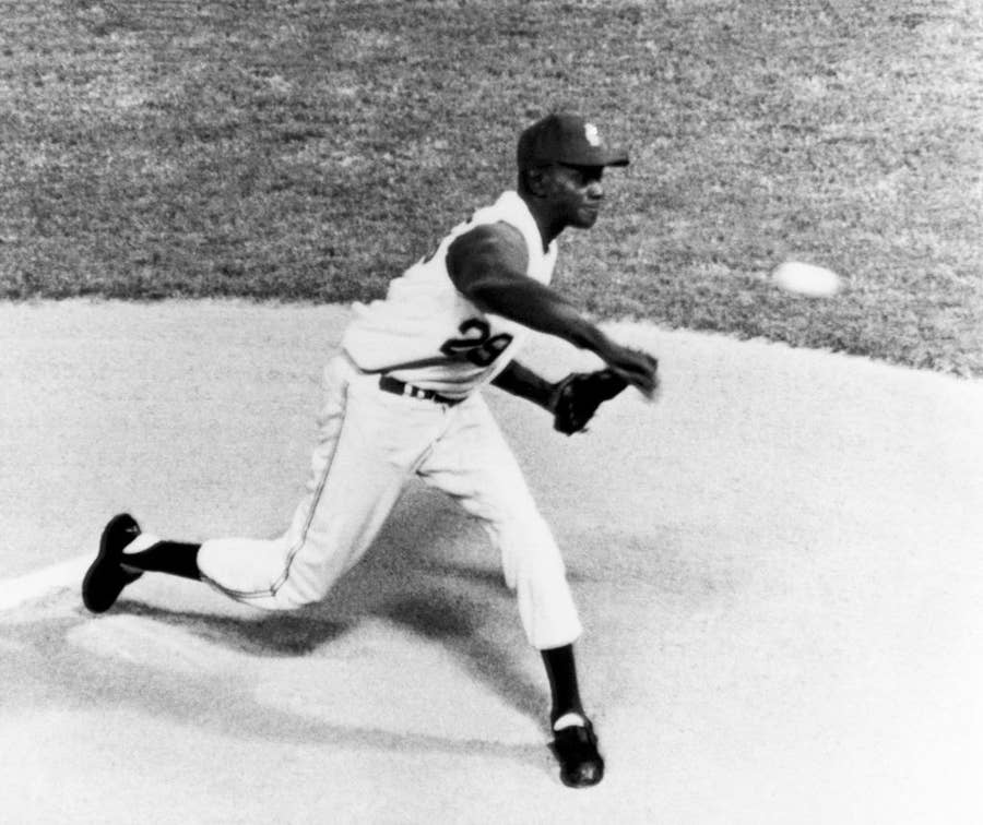 Portrait Of Pitcher Satchel Paige by Bettmann