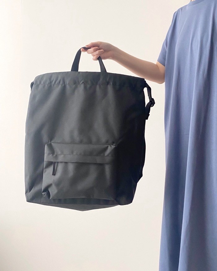無印良品のオススメのバッグ「トートにもなる 巾着リュックサック」