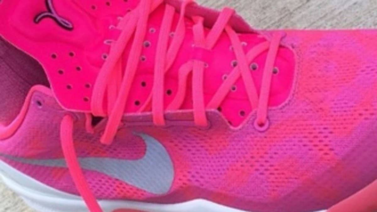 Paying homage to those who have battled and those who continue to battle breast cancer, Nike Basketball created a special Kay Yow version of the Kobe 8.