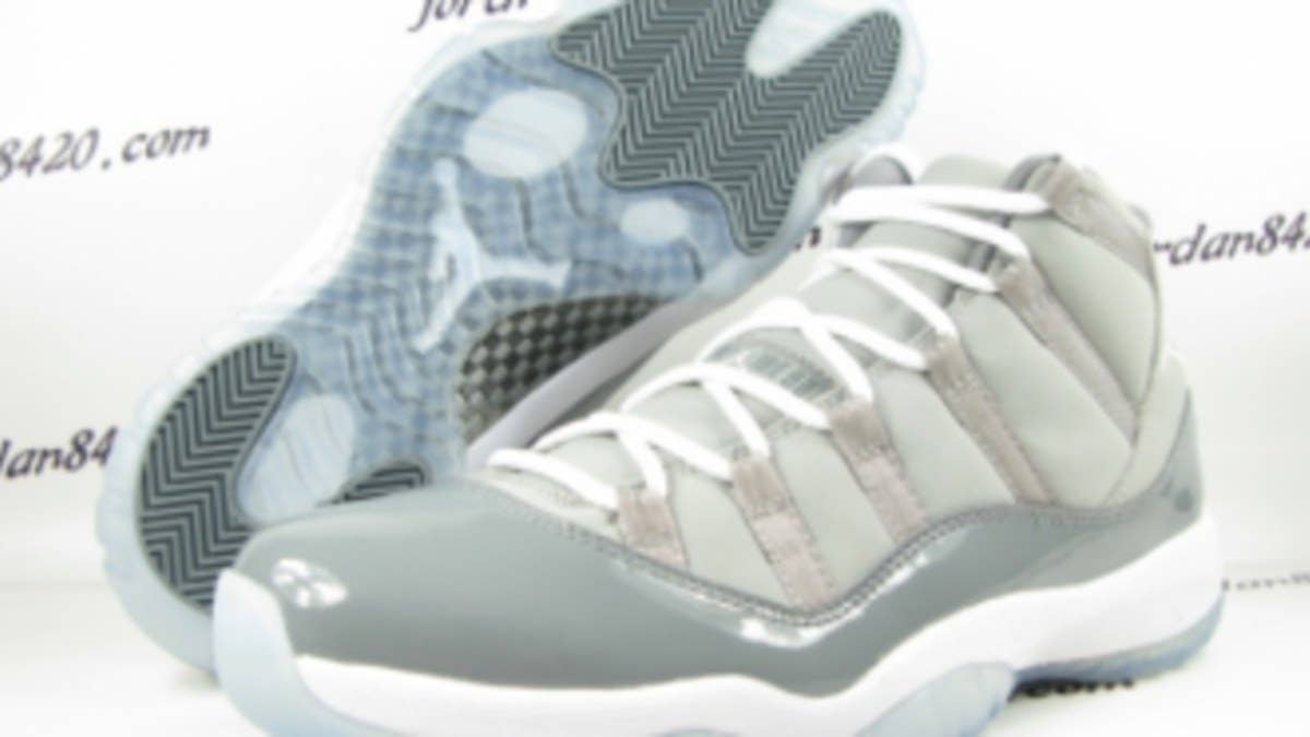 The latest photos of the highly anticipated "Cool Grey" Air Jordan Retro 11.