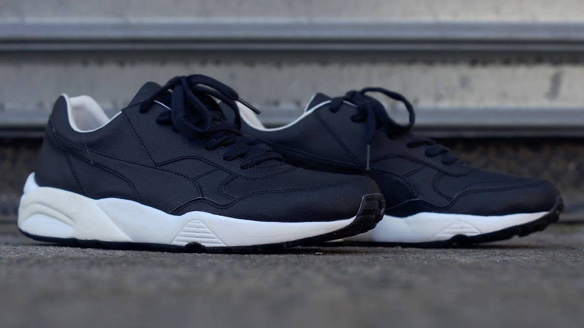 Hussein Chalayan continues his excellent designer series for PUMA with the premium HC90 Runner in Black/White.