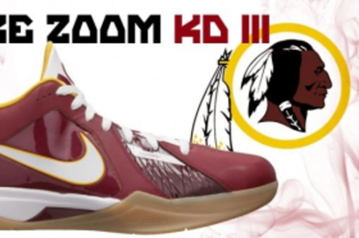 Kevin Durant Redskins Shoes(01)