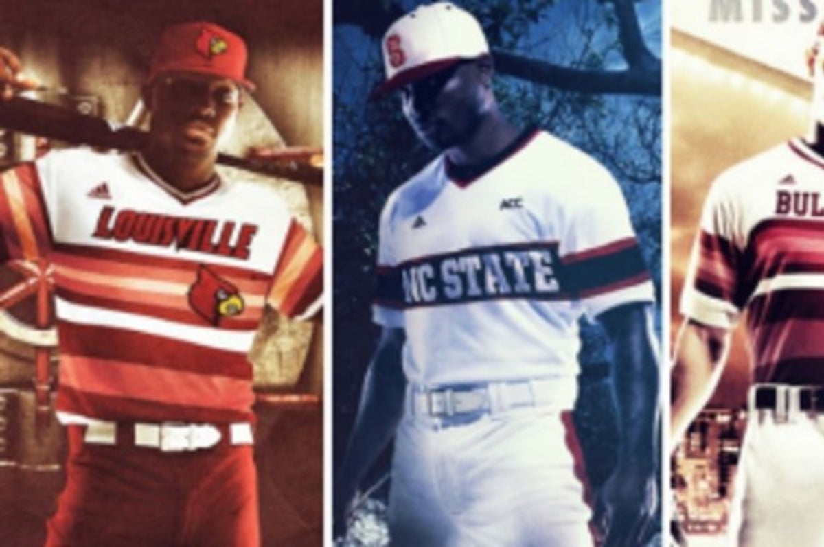 adidas CLIMALITE Baseball Uniforms for Louisville, NC State &  Mississippi State