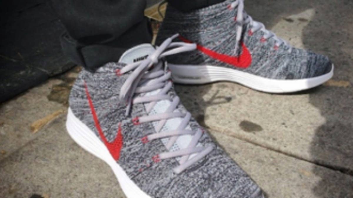 The Flyknit Chukka by Nike continues to impress with this grey/red colorway becoming the latest unseen pair to make news.