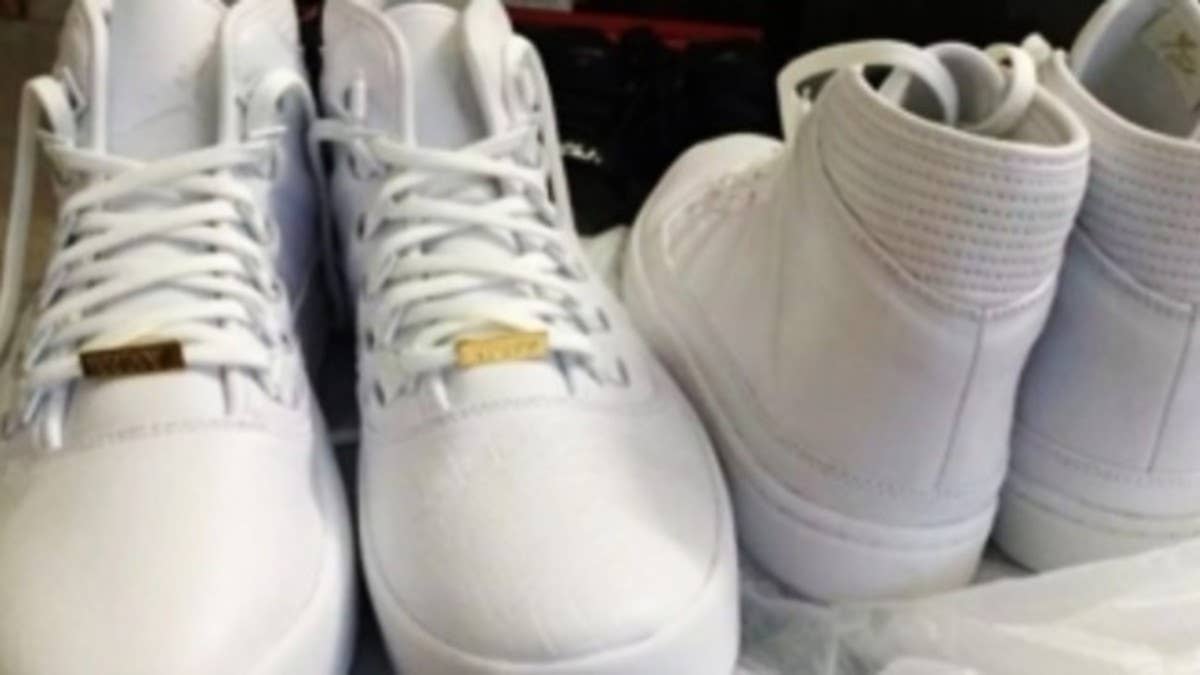 A detailed look at Westbrook's upcoming signature model in all-white.