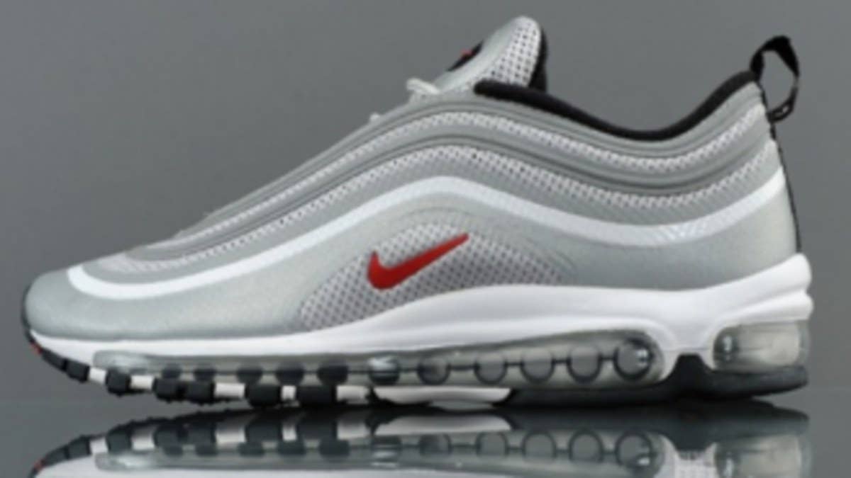 Releasing later this month will be the Air Max 97 Hyperfuse in their original silver-based colorway.  