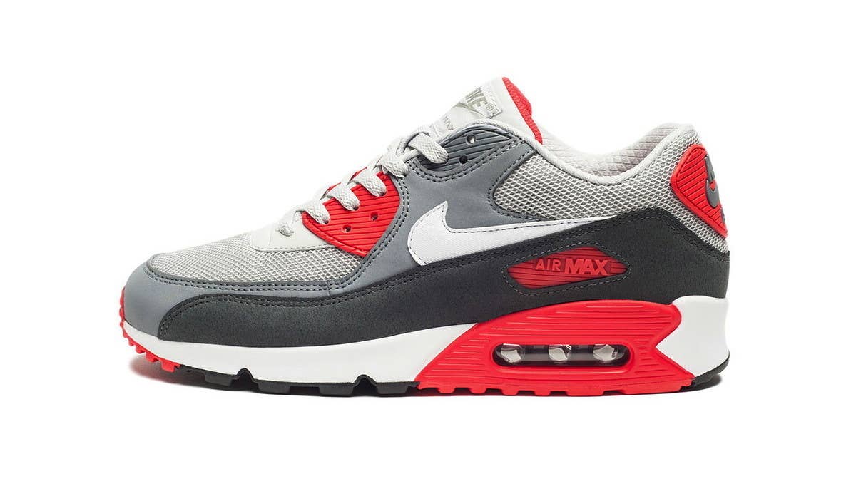 Nike Sportswear presents the Air Max 90 Essential in a new 'Dusty Grey' colorway, available now at select retailers.