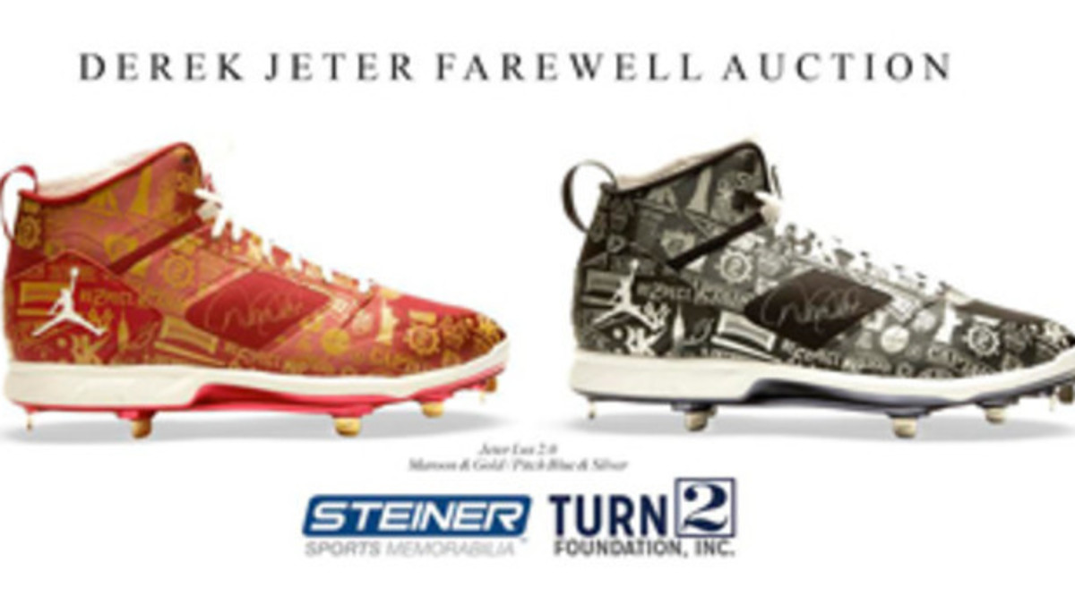 Serious Bidders Only: Derek Jeter x Jordan Brand Farewell Cleats For  Auction •