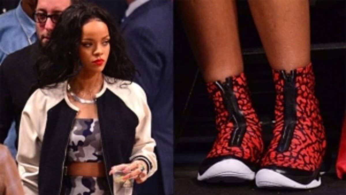 When the first round playoff series between the Brooklyn Nets and Toronto Raptors shifted to the Barclays Centers, pop star Rihanna decided to take in some of the action courtside.