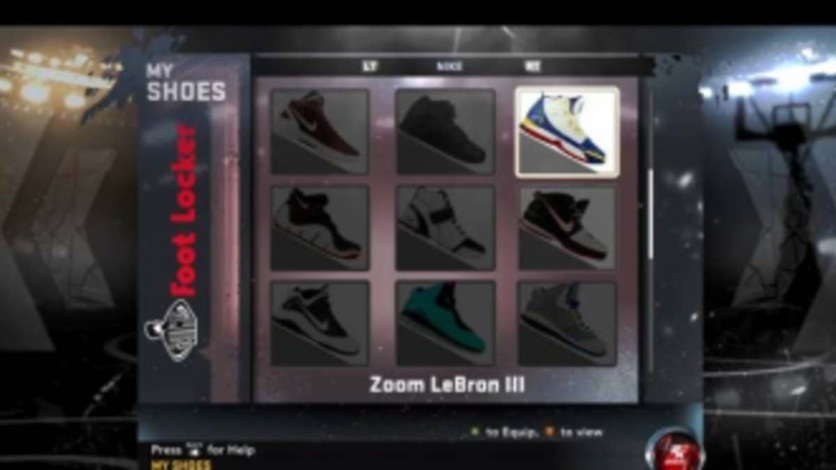 The integration of NIKEiD allows gamers to customize a wide range of Nike basketball shoes.