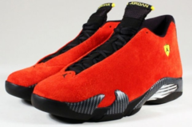 Yellow suede deals ferrari retro 14