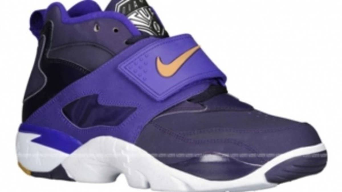 The new looks continue for the Deion Sanders-endorsed Air Diamond Turf with this all new purple-based colorway.