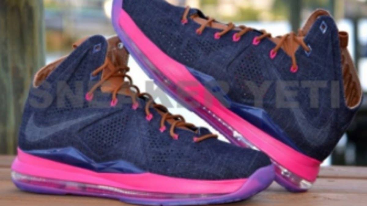 Quality images surface today providing us with our best look yet at the Nike Sportswear "Denim" LeBron X.