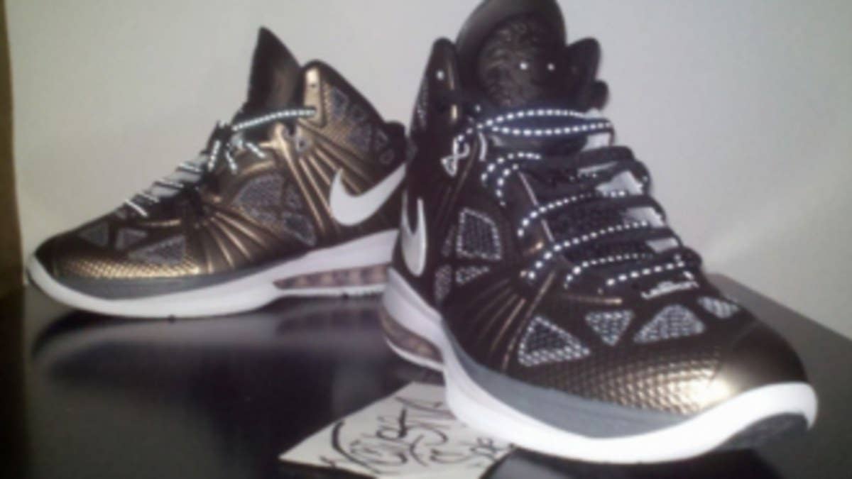Another look at the King James' exclusive "Gun-Metal" LeBron 8 PS.