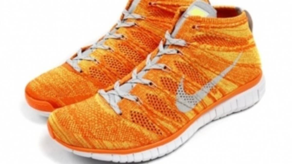 Nike's all new Free Flyknit Chukka is on its way in a vibrant orange look for the summer.