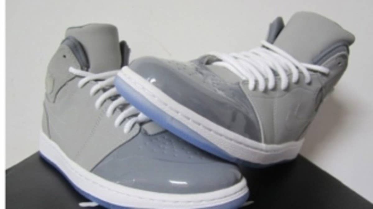 The AJ XI-inspired Air Jordan 1 styles continue with this all new 'Cool Grey' version recently hitting the web.