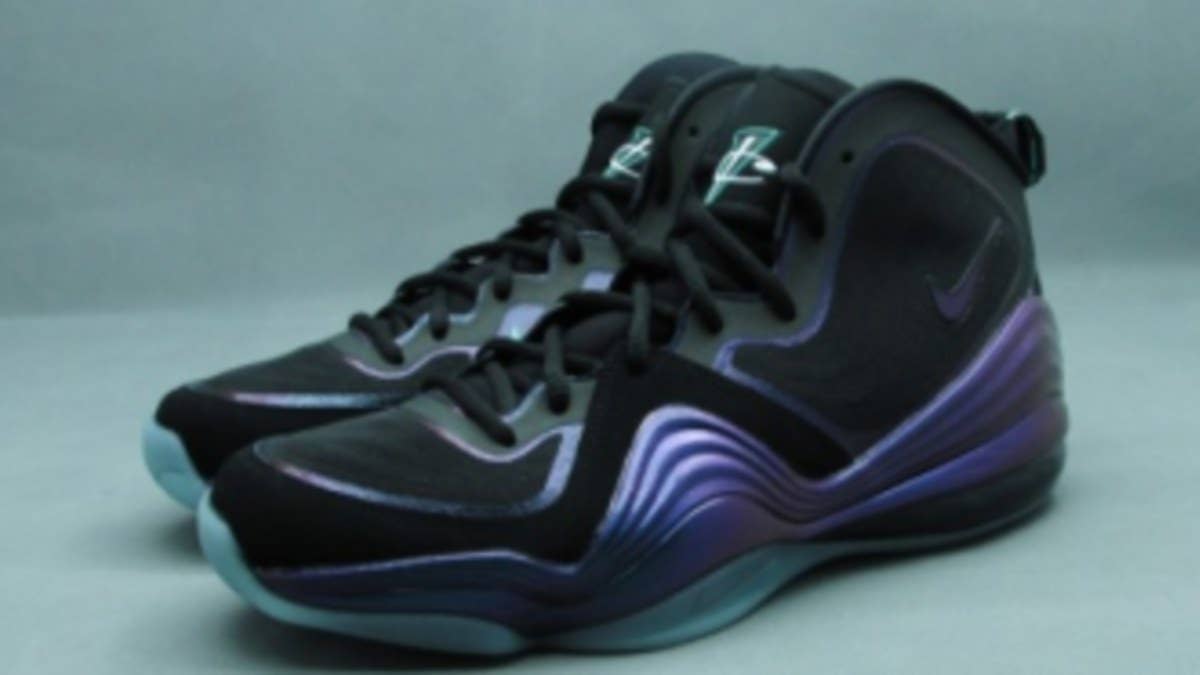 Releasing alongside next month's debut of the Barkley Posite by Nike Sportswear is this all new Air Penny V in a similar iridescent colorway.