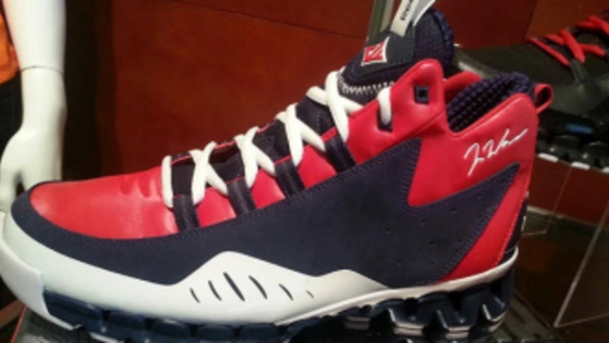 Your first live look at John Wall's third Reebok shoe.