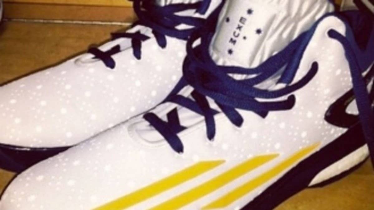 Just weeks before he makes his NBA debut, Utah Jazz rookie guard Dante Exum shows off his first pair of Player Exclusives by adidas.
