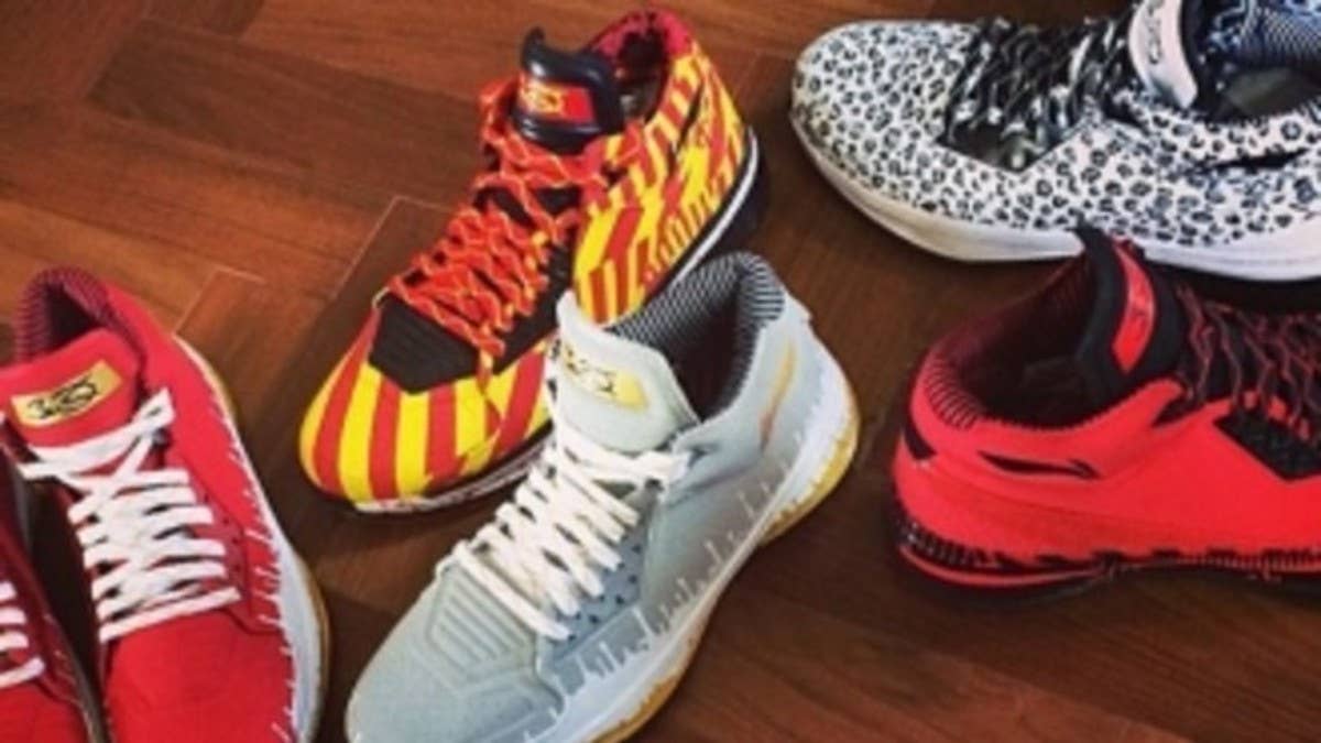 With his Miami Heat on the verge of another playoff run, Dwyane Wade is showing off a few of the Li-Ning Way of Wade 2 styles he may be lacing up for the postseason.