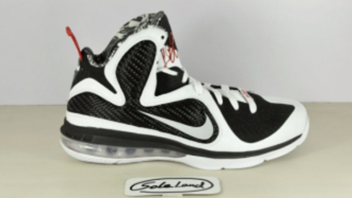 Lebron 9 black store red