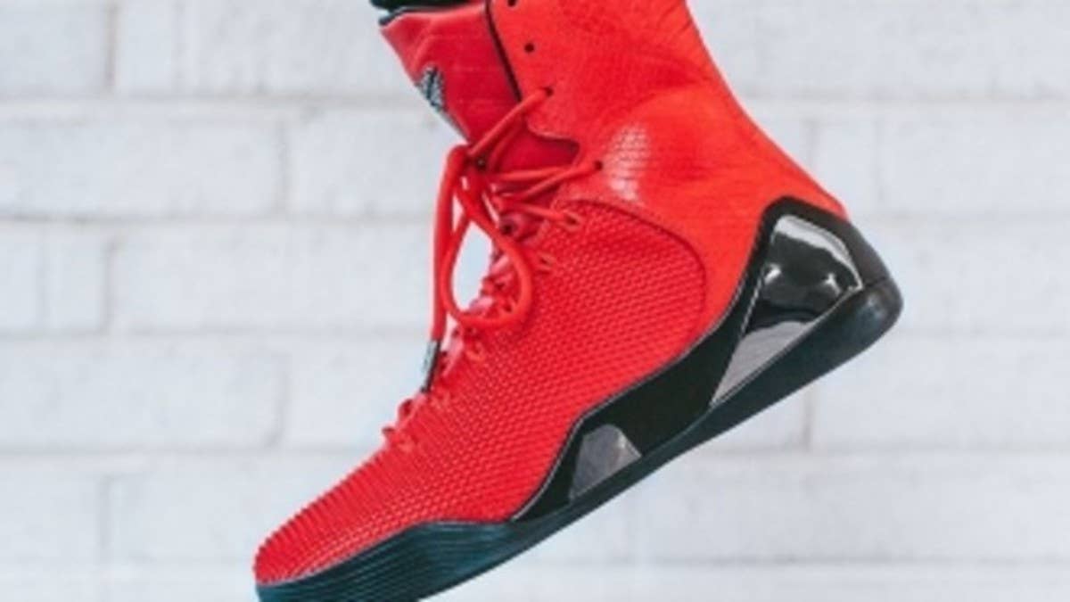 While Kobe Bryant will debut a red-based Nike Kobe 9 Elite on Christmas, it's another red colorway that'll have everyone talking for the next three weeks.