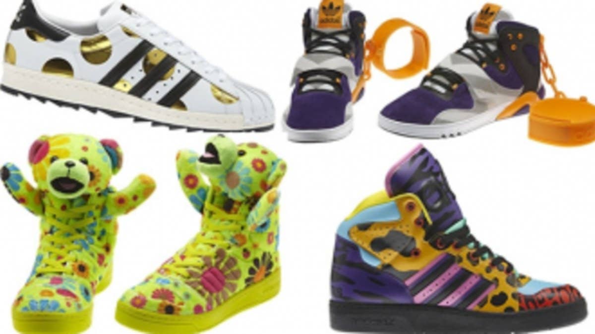 After previewing the collection earlier this month, we now get a full look at Jeremy Scott's Fall/Winter 2012 adidas Originals footwear lineup.