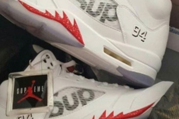 How To Tell If Your 'White' Supreme Air Jordan 5s Are Real or Fake