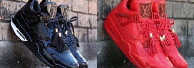 Louis Vuitton French LV Dark Style Air Jordan 11 Shoes - Banantees