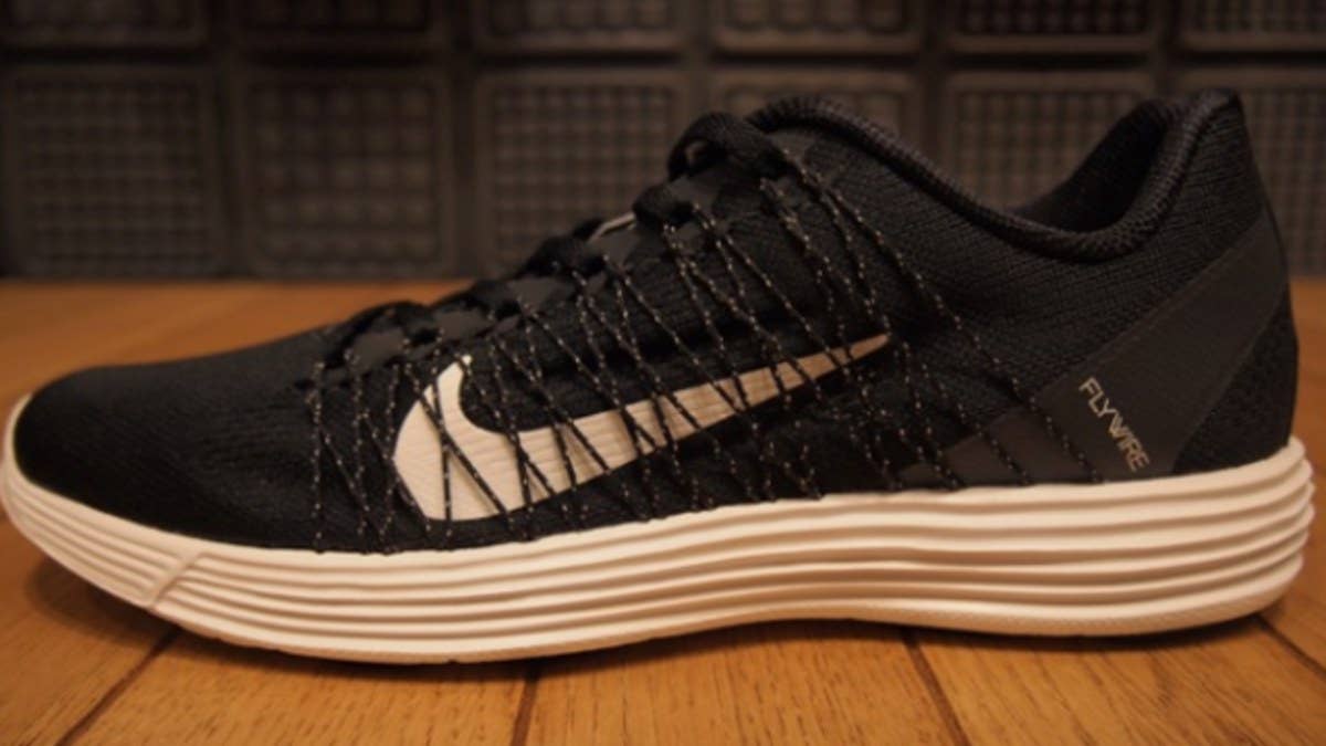 The Nike Lunaracer+ 3, previously seen in bright Volt and Hyper Blue, will soon arrive in a subtle Black / White colorway.