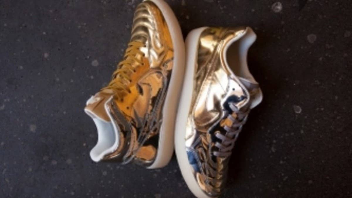 Nike mixes gold and silver with the new "Liquid Metal" pack.