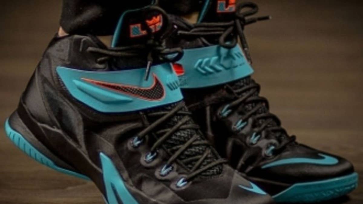 Perhaps still the preferred model of the King, the Nike Zoom Soldier 8 surfaces in a new 'Dusty Cactus' colorway.