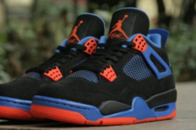 Blue and shop black jordan 4s