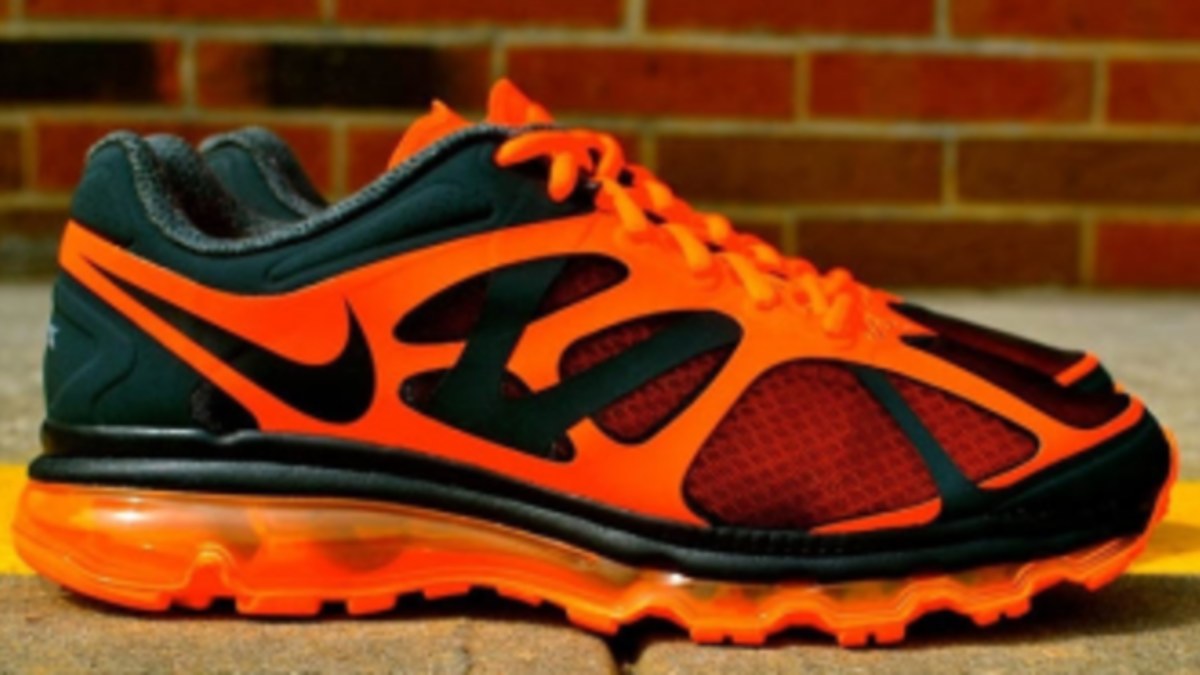 black and orange shoes nike