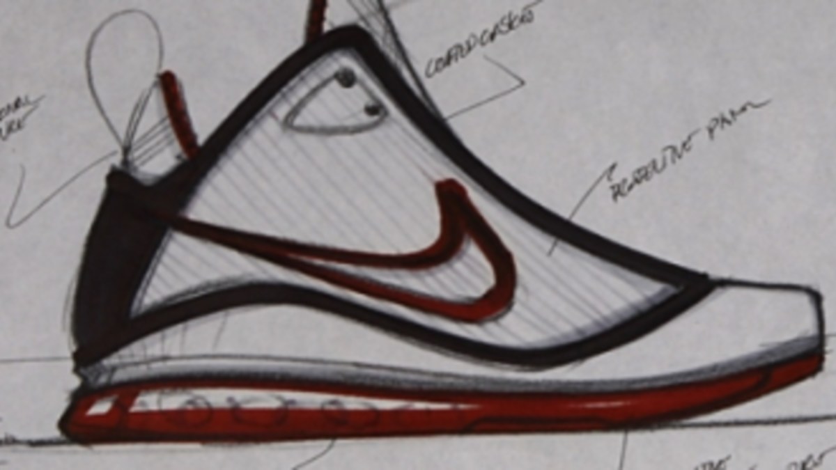 lebron shoe drawing