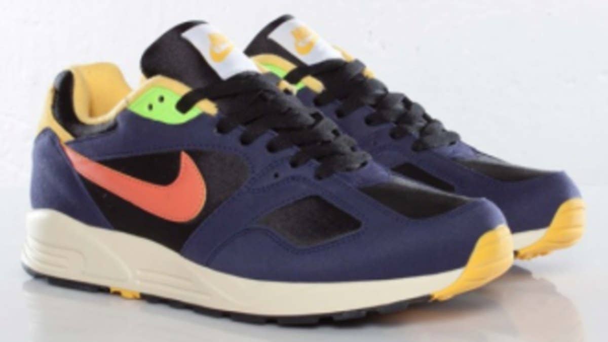 The retro Nike Air Base II VNTG in Black / Light Wild Mango / Varsity Maize / Imperial is now arriving at select Nike Sportswear retailers.