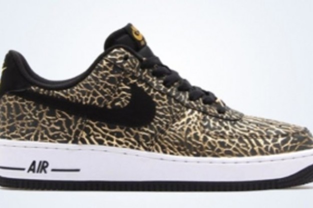 Nike Air Force 1 Low In Black and Gold Elephant | Complex