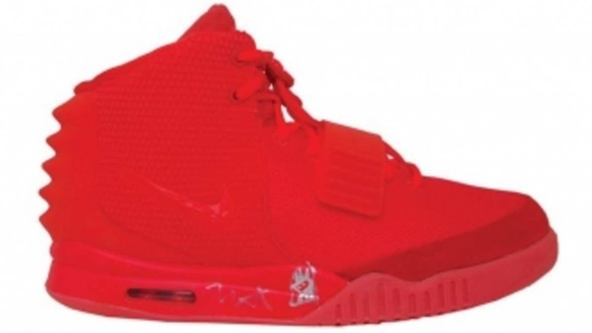 Already one of the most sought after pairs in sneaker collecting, a rarer version of the ‘Red October’ Nike Air Yeezy 2 will soon hit the auction block.