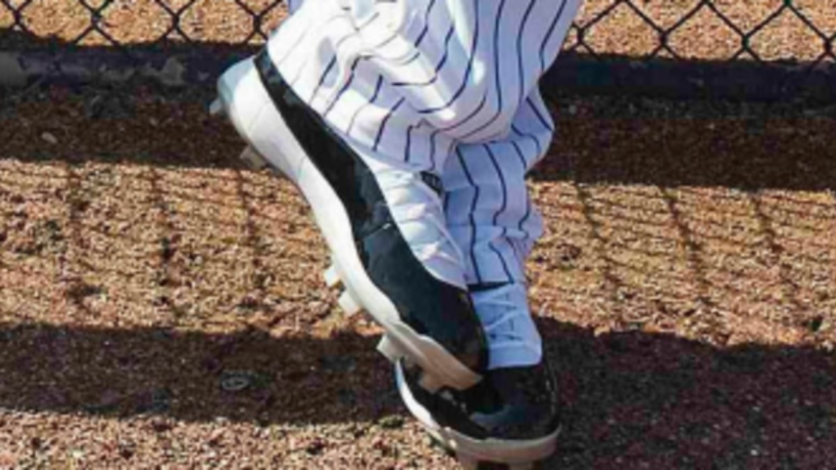 Air Jordan 11: Concord Cleats for C.C. Sabathia - Air Jordans, Release  Dates & More