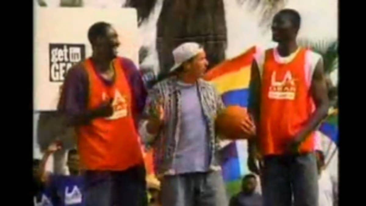 Remember LA Gear? This commercial features Hakeem Olajuwon, Karl Malone, and Joe Montana for LA Gear basketball shoes.