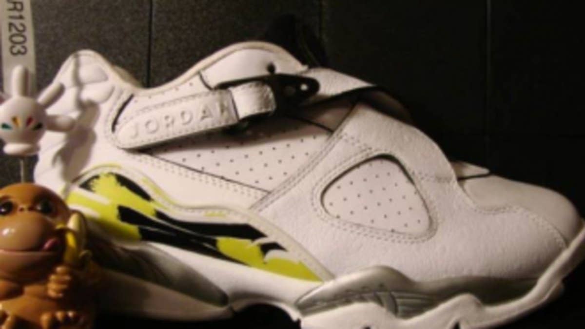 For the second time in three days, we get a look at an unreleased women's Air Jordan Retro 8 Low sample.