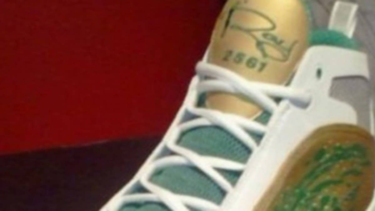 Enjoy a look at the never before seen Ray Allen "3-Point Record" Air Jordan 2011 PE.