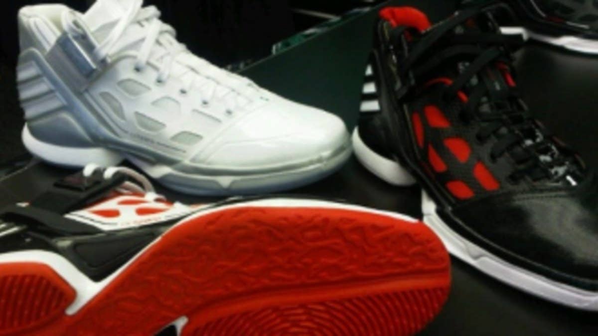 A preview of the Fall 2011 offerings from adidas Basketball, which includes new sneakers for their signature athletes.