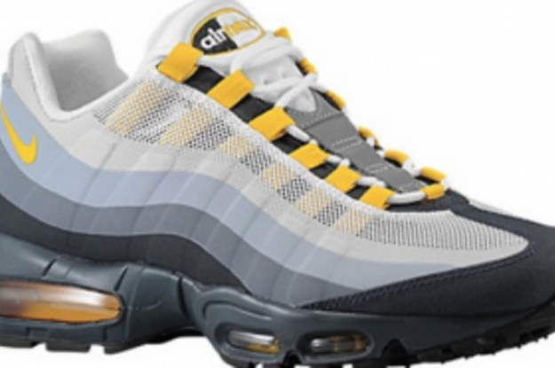 Nike air max outlet 95 no-sew gray/yellow